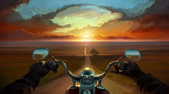 ELMAS Custom Wallpaper Wall Stickers 3D Moon Lake Backdrop - Al Masam Stationery LLC