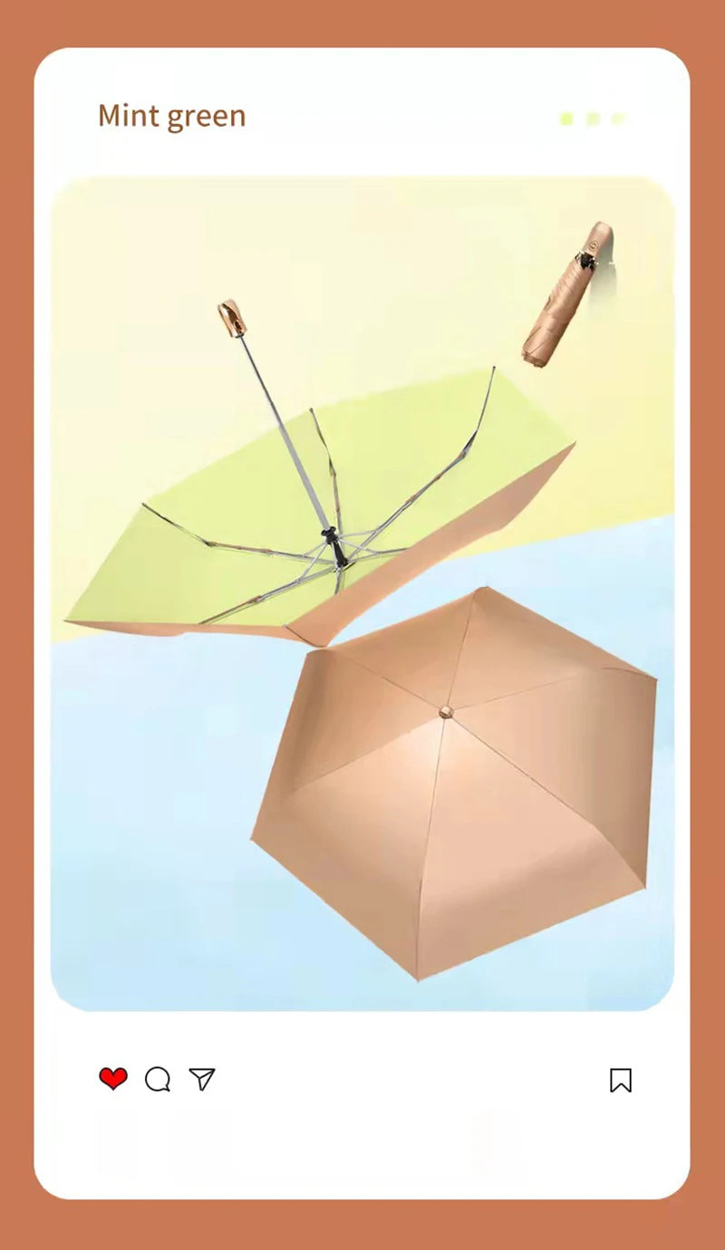 ELMAS New 6 Ribs Ultra-light Folding Umbrella for All - Al Masam Stationery LLC