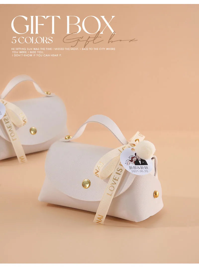 ELMAS Wedding Favors And Candy Box Gift Bags With Handles - Al Masam Stationery LLC