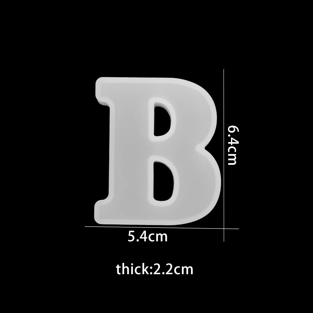 ELMAS 3D Alphabet Silicone Molds for DIY Jewelry & Crafts - Al Masam Stationery LLC