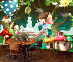 ELMAS Custom Dream Forest Mural Wallpaper for Kids Room - Al Masam Stationery LLC