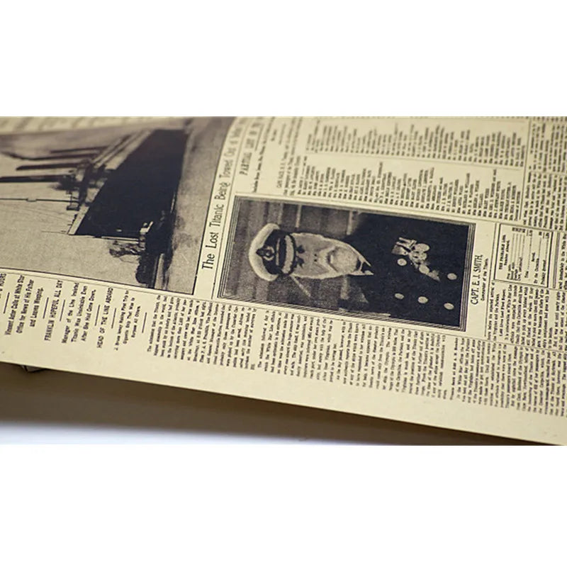 ELMAS Classic NY Times Titanic Shipwreck Wall Decor Stickers - Al Masam Stationery LLC