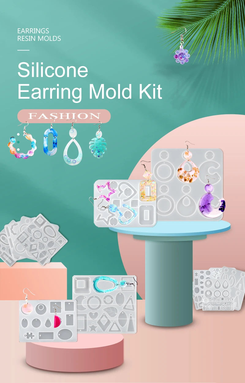 ELMAS Silicone Earring Mold for DIY Jewelry Crafting - Al Masam Stationery LLC