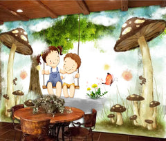 ELMAS Custom Dream Forest Mural Wallpaper for Kids Room - Al Masam Stationery LLC