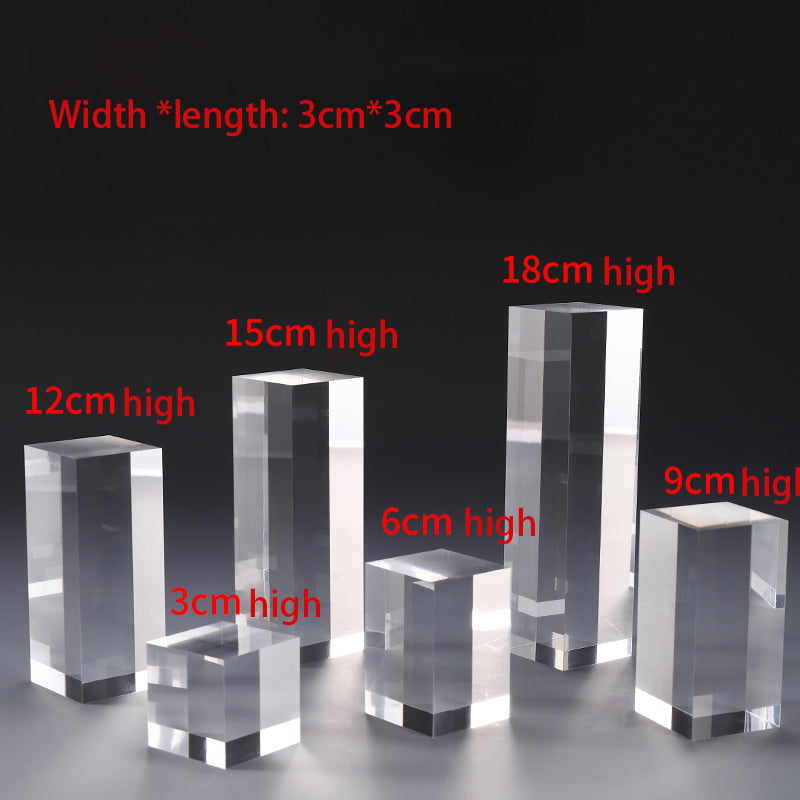 ELMAS Acrylic Plexiglass Square Jewelry Holder Stand - Al Masam Stationery LLC