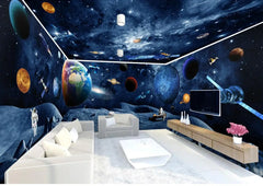 ELMAS Universe Galaxy 3D Mural Wallpaper for Walls - Al Masam Stationery LLC