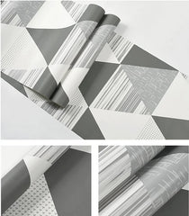ELMAS Beibehang Nordic Style Wallpaper Geometric Lattice - Al Masam Stationery LLC