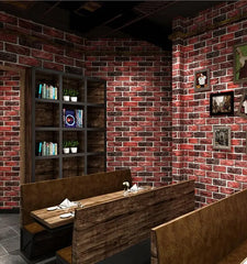 ELMAS Retro 3D Brick Wallpaper for Cafes and Bars - Al Masam Stationery LLC