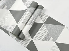 ELMAS Beibehang Nordic Style Wallpaper Geometric Lattice - Al Masam Stationery LLC