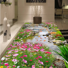 ELMAS Beibehang Custom Photo 3D Floor Park Creek Water - Al Masam Stationery LLC
