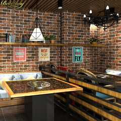 ELMAS Retro 3D Brick Wallpaper for Cafes and Bars - Al Masam Stationery LLC