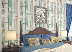 ELMAS Beibehang Papel De Parede Vintage Wood Panel Wallpaper - Al Masam Stationery LLC