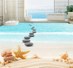 ELMAS Beach Shell 3D Photo Wallpaper Floor Painting - Al Masam Stationery LLC