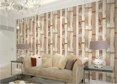 ELMAS Beibehang Papel De Parede Vintage Wood Panel Wallpaper - Al Masam Stationery LLC