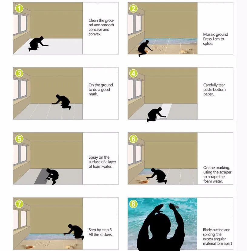 ELMAS 3D PVC Self-Adhesive Stone Tile Floor Design - Al Masam Stationery LLC