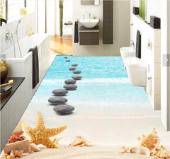 ELMAS Beach Shell 3D Photo Wallpaper Floor Painting - Al Masam Stationery LLC
