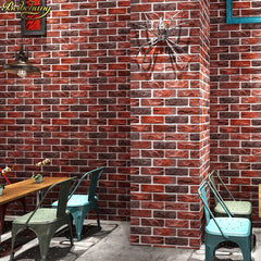 ELMAS Retro 3D Brick Wallpaper for Cafes and Bars - Al Masam Stationery LLC