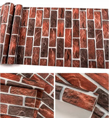 ELMAS Retro 3D Brick Wallpaper for Cafes and Bars - Al Masam Stationery LLC