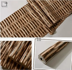 ELMAS Beibehang 3D Straw Wallpaper Retro Hotel Decor - Al Masam Stationery LLC
