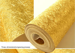 ELMAS Gold Foil Wallpaper for Living Room and Bedroom - Al Masam Stationery LLC