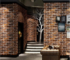 ELMAS Retro 3D Brick Wallpaper for Cafes and Bars - Al Masam Stationery LLC