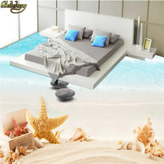ELMAS Beach Shell 3D Custom Wallpaper by beibehang - Al Masam Stationery LLC