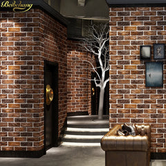 ELMAS Retro 3D Brick Wallpaper for Cafes and Bars - Al Masam Stationery LLC