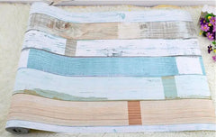 ELMAS Beibehang Papel De Parede Vintage Wood Panel Wallpaper - Al Masam Stationery LLC