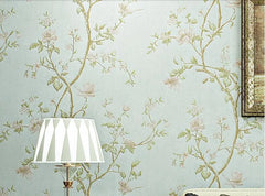 ELMAS Beibehang 3D Non-Woven Wallpaper Floral Design - Al Masam Stationery LLC