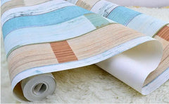 ELMAS Beibehang Papel De Parede Vintage Wood Panel Wallpaper - Al Masam Stationery LLC