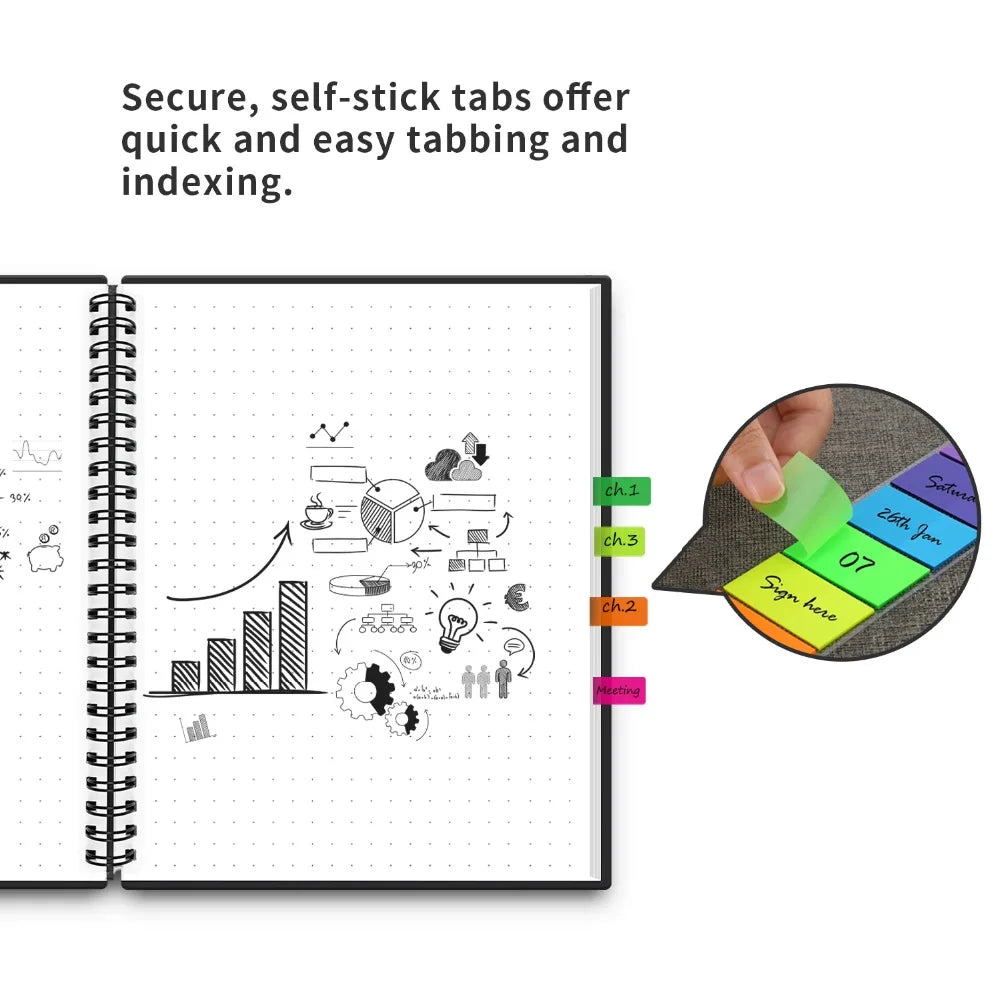 ELMAS Eco-Friendly Smart Reusable Notebook Collection - Al Masam Stationery LLC