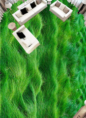 ELMAS Beibehang Custom 3D Green Grass PVC Floor - Al Masam Stationery LLC