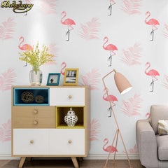 ELMAS Nordic Flamingo 3D Wallpaper for Home Decor - Al Masam Stationery LLC