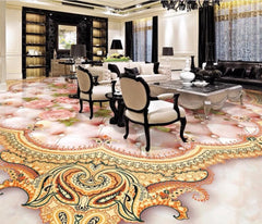 ELMAS Beibehang Rose Soft Marbles Custom Floor Tile 3D - Al Masam Stationery LLC