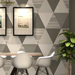 ELMAS Beibehang Nordic Style Wallpaper Geometric Lattice - Al Masam Stationery LLC