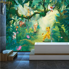 ELMAS Custom Photo 3D Cartoon Animal Wallpaper Kids Room - Al Masam Stationery LLC