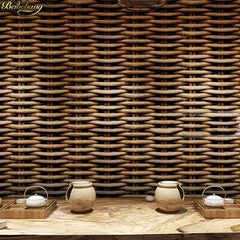 ELMAS Beibehang 3D Imitation Straw Wallpaper Retro Decor - Al Masam Stationery LLC