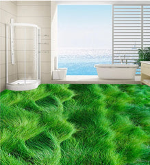 ELMAS Beibehang Custom 3D Green Grass PVC Floor - Al Masam Stationery LLC