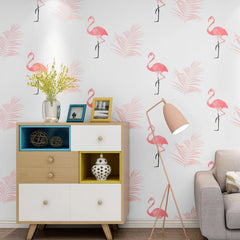 ELMAS Nordic Flamingo 3D Wallpaper for Home Decor - Al Masam Stationery LLC