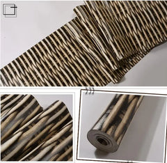 ELMAS Beibehang 3D Straw Wallpaper Retro Hotel Decor - Al Masam Stationery LLC