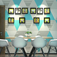 ELMAS Beibehang Nordic Style Wallpaper Geometric Lattice - Al Masam Stationery LLC