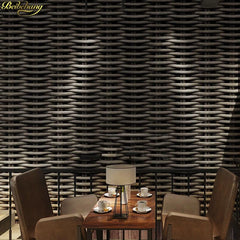 ELMAS Beibehang 3D Straw Wallpaper Retro Hotel Decor - Al Masam Stationery LLC