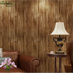 ELMAS Vintage Beibehang Nordic Wooden Wallpapers Striped - Al Masam Stationery LLC