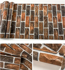 ELMAS Retro Nostalgic 3D Brick Wallpaper for Cafes - Al Masam Stationery LLC