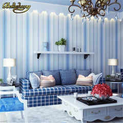 ELMAS Boys Wallpaper Blue/Pink Non-Woven Stripes - Al Masam Stationery LLC
