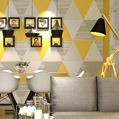 ELMAS Beibehang Nordic Style Wallpaper Geometric Lattice - Al Masam Stationery LLC