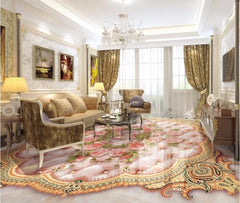 ELMAS Beibehang Rose Soft Marbles Custom Floor Tile 3D - Al Masam Stationery LLC