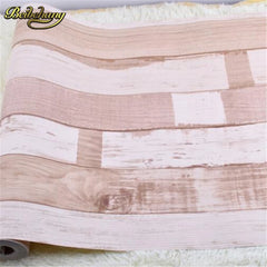 ELMAS Beibehang Papel De Parede Vintage Wood Panel Wallpaper - Al Masam Stationery LLC