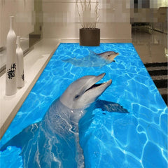 ELMAS Dolphin Water 3D PVC Floor Painting Stickers - Al Masam Stationery LLC