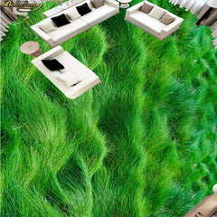 ELMAS Beibehang Custom 3D Green Grass PVC Floor - Al Masam Stationery LLC